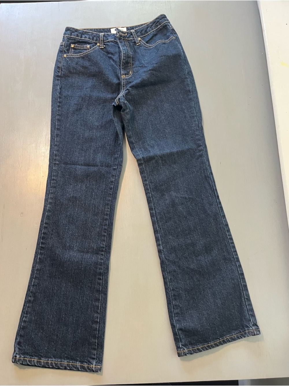 St. John’s Bay Secretly Slender Jeans – Size 10 – Blue Stretch Denim